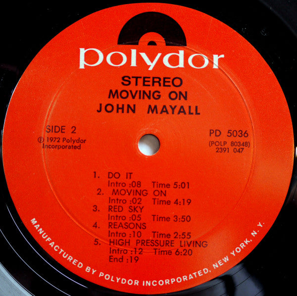 John Mayall ~ Moving On (Vinyl) - Djungel & Jazz