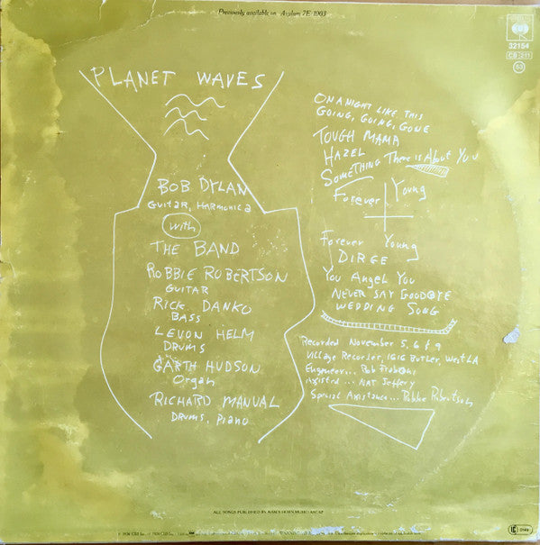 Bob Dylan ~ Planet Waves (Vinyl) - Djungel & Jazz