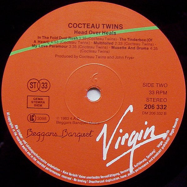 Cocteau Twins : Head Over Heels (LP, Album)