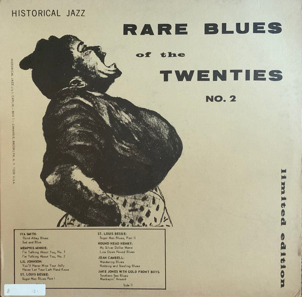 Various ~ Rare Blues Of The Twenties No. 2 (Vinyl) - Djungel & Jazz