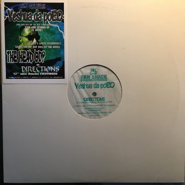 Yeshua daPoED : Directions / The Head Bop (12", Single)