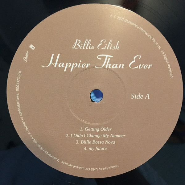 Billie Eilish Happier Than Ever shops Vinyl Record