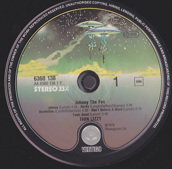 Thin Lizzy ~ Johnny The Fox (Vinyl) - Djungel & Jazz