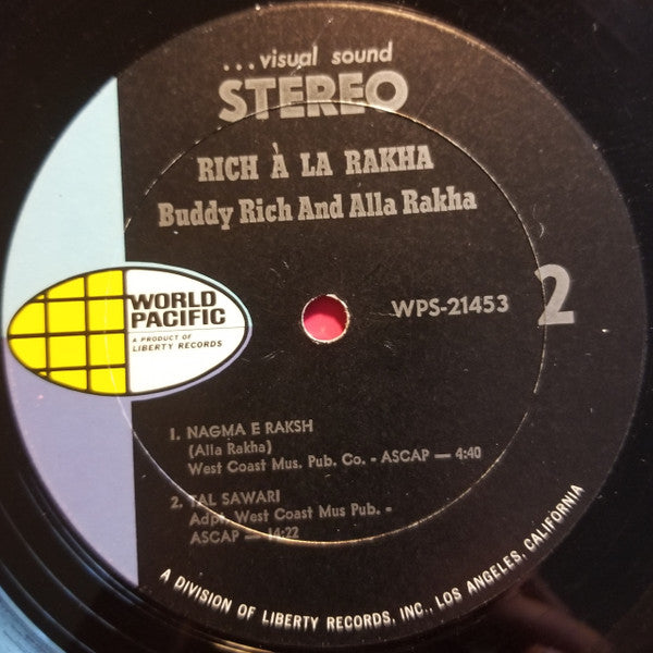 Buddy Rich And Alla Rakha ~ Rich À La Rakha (Vinyl) - Djungel & Jazz