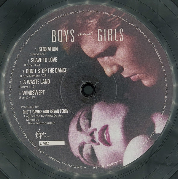 Bryan Ferry : Boys And Girls (LP, Album, RE, RM, 180)