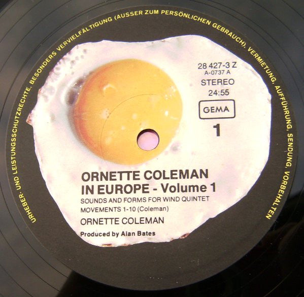 Ornette Coleman : Ornette Coleman In Europe Vol. I + II (2xLP, Album, RE)