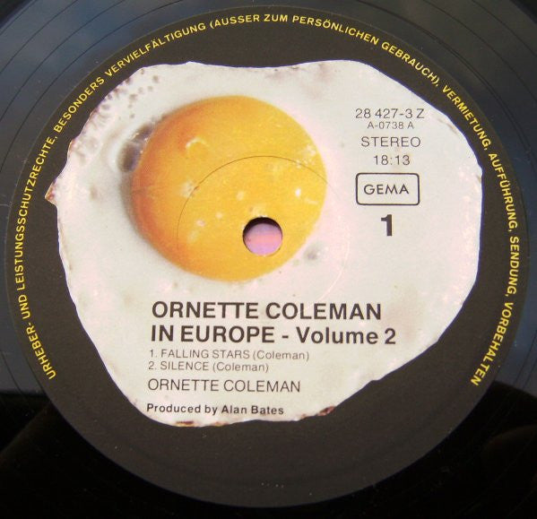 Ornette Coleman : Ornette Coleman In Europe Vol. I + II (2xLP, Album, RE)