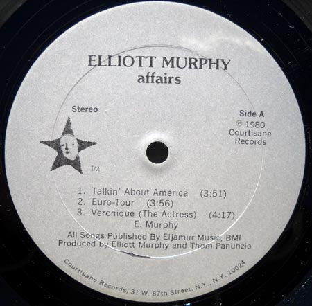 Elliott Murphy ~ Affairs (Vinyl) - Djungel & Jazz