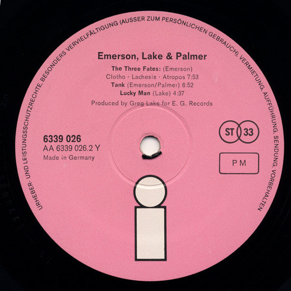 Emerson Lake & Palmer ~ Emerson, Lake & Palmer (Vinyl) - Djungel & Jazz