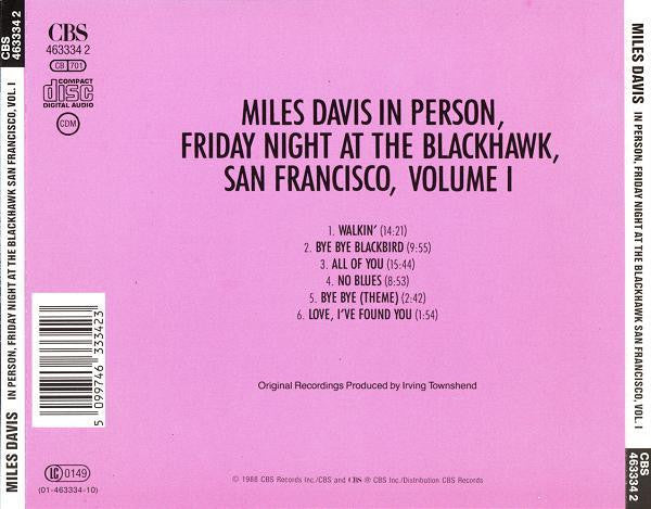 Miles Davis ~ In Person, Friday Night At The Blackhawk, San Francisco, Volume 1 (Vinyl) - Djungel & Jazz