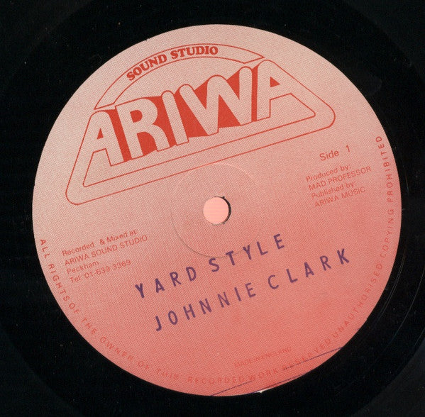 Johnny Clarke : Yard Style (LP, Album)