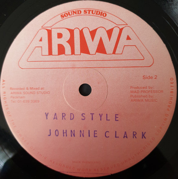 Johnny Clarke : Yard Style (LP, Album)