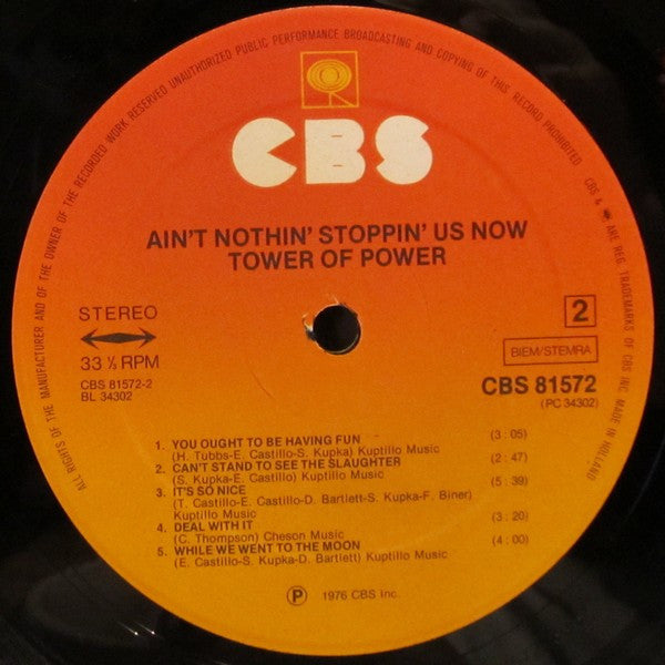 Tower Of Power ~ Ain't Nothin' Stoppin' Us Now (Vinyl) - Djungel & Jazz