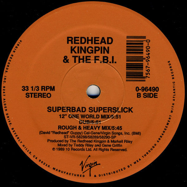 Redhead Kingpin And The FBI ~ We Rock The Mic Right (Vinyl) - Djungel & Jazz
