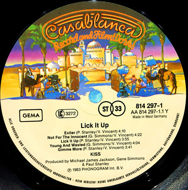 Kiss ~ Lick It Up (Vinyl) - Djungel & Jazz