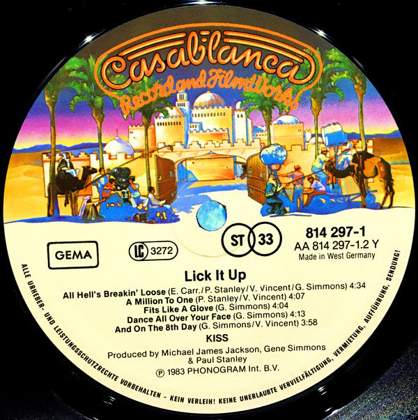 Kiss ~ Lick It Up (Vinyl) - Djungel & Jazz