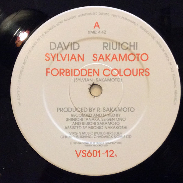 David Sylvian, Ryuichi Sakamoto ~ Forbidden Colours (Vinyl) - Djungel & Jazz