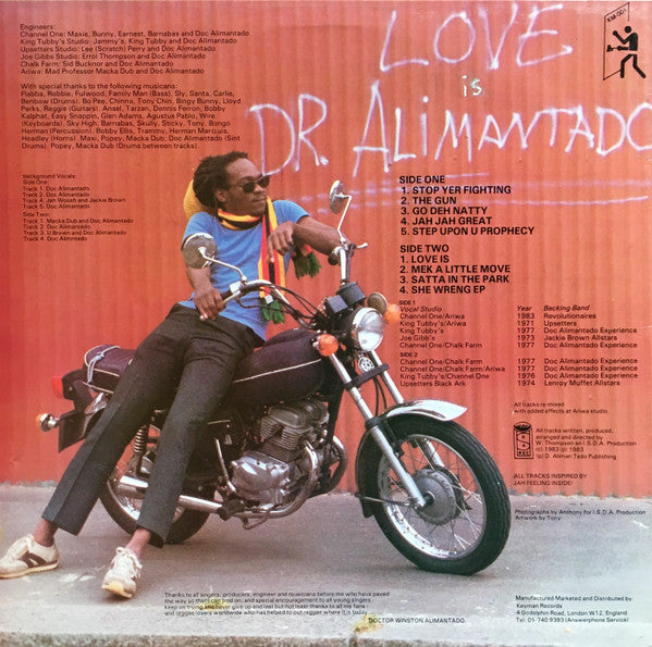 Dr. Alimantado : Love Is (LP, Album)