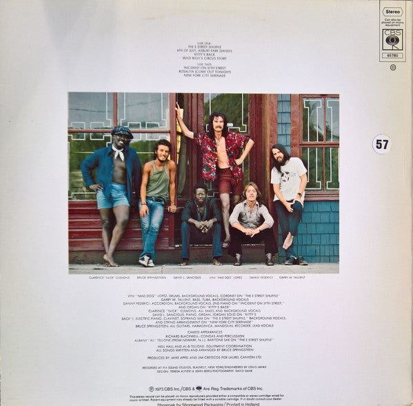 Bruce Springsteen ~ The Wild, The Innocent &  The E Street Shuffle (Vinyl) - Djungel & Jazz
