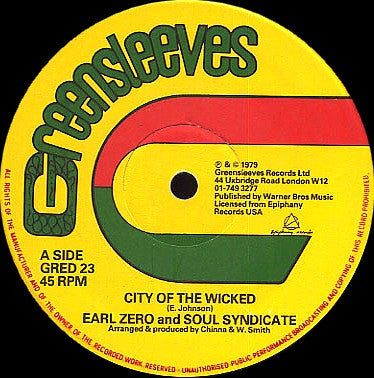 Earl Zero And Soul Syndicate* : City Of The Wicked / Righteous Works (12")