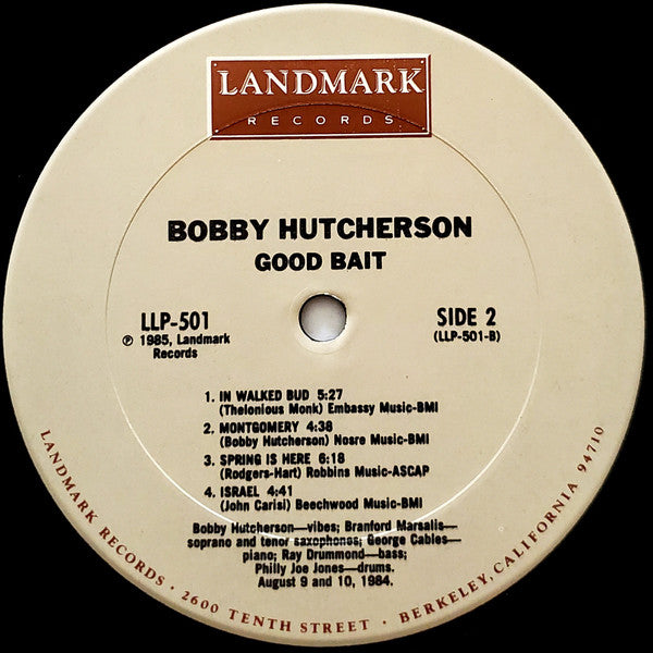 Bobby Hutcherson ~ Good Bait (Vinyl) - Djungel & Jazz