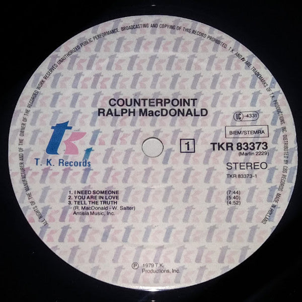 Ralph MacDonald ~ Counterpoint (Vinyl) - Djungel & Jazz