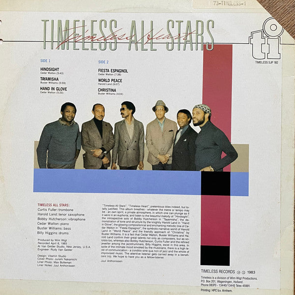 Timeless All Stars ~ Timeless Heart (Vinyl) - Djungel & Jazz