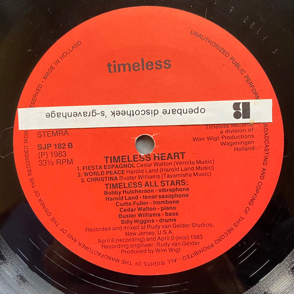 Timeless All Stars ~ Timeless Heart (Vinyl) - Djungel & Jazz