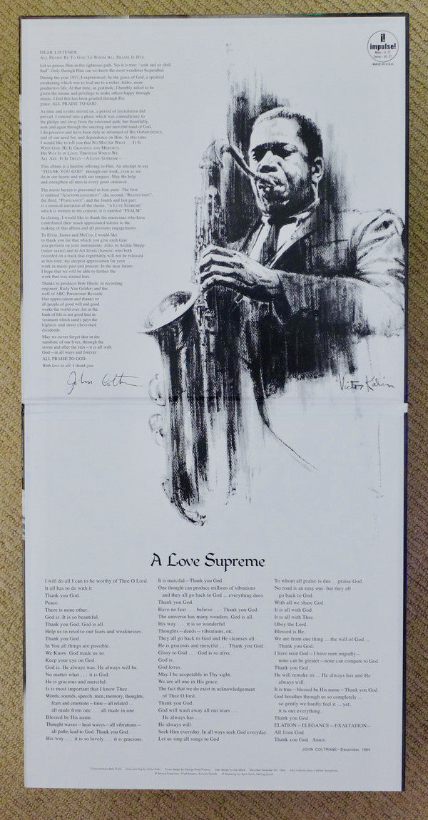 John Coltrane ~ A Love Supreme (Vinyl) - Djungel & Jazz