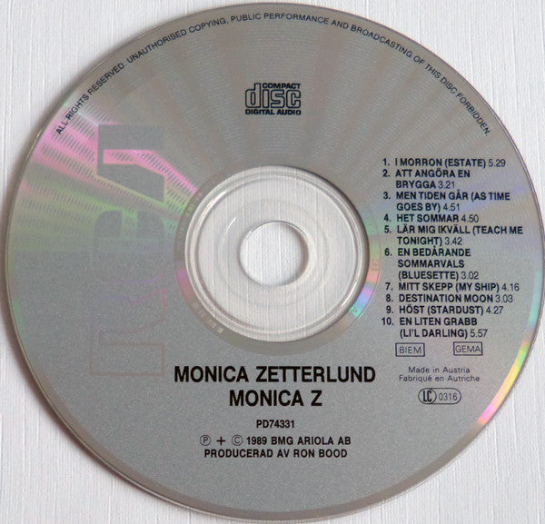 Monica Zetterlund ~ Monica Z (Vinyl) - Djungel & Jazz