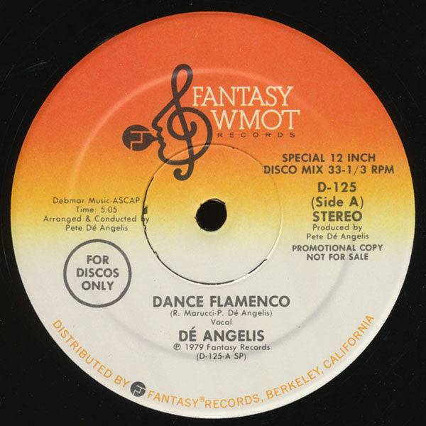Dé Angelis* : Dance Flamenco (12", Promo)