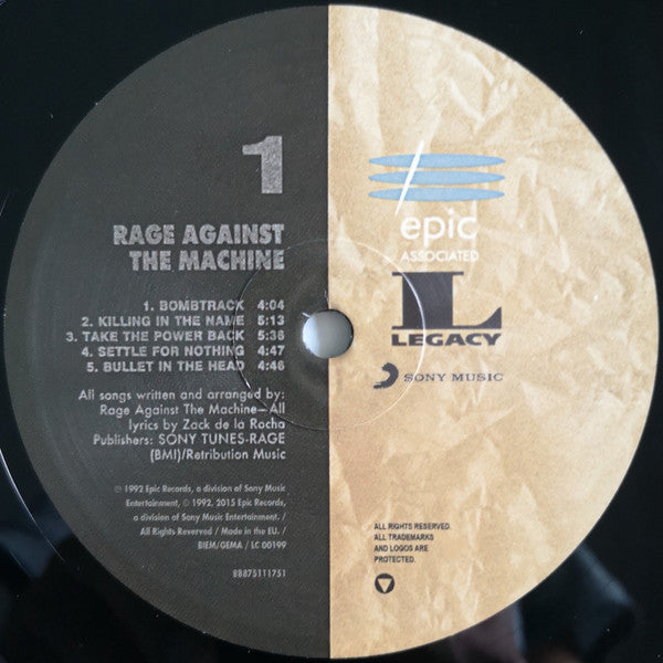 Rage Against The Machine ~ Rage Against The Machine (Vinyl) - Djungel & Jazz