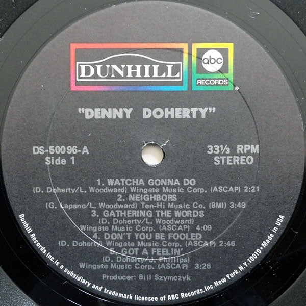 Denny Doherty ~ Watcha Gonna Do (Vinyl) - Djungel & Jazz