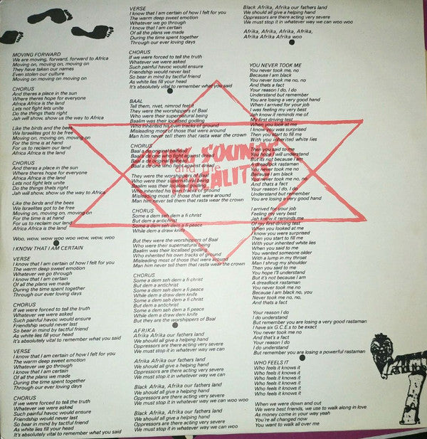 King Sounds And The Israelites : Moving Forward (LP, Album, Emb)