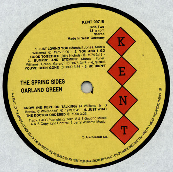 Garland Green ~ The Spring Sides (Vinyl) - Djungel & Jazz