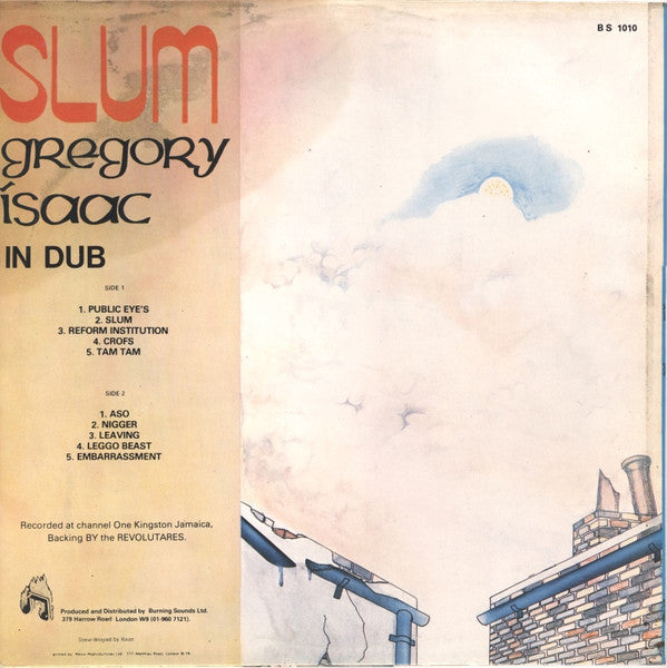Gregory Isaacs : Slum In Dub (LP, Album)