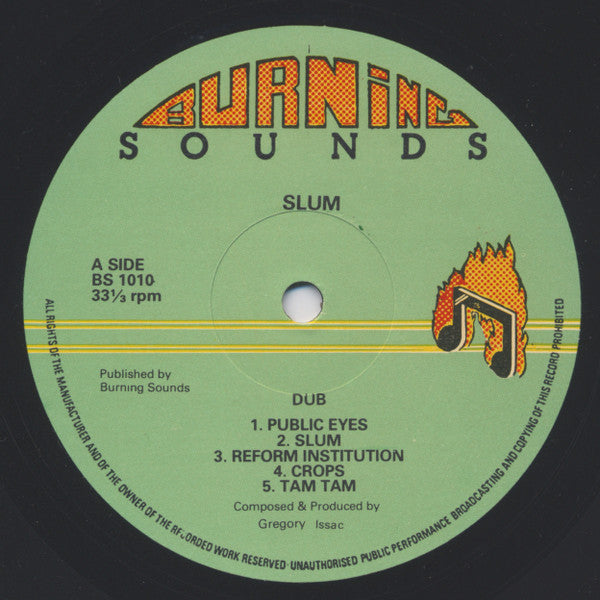 Gregory Isaacs : Slum In Dub (LP, Album)