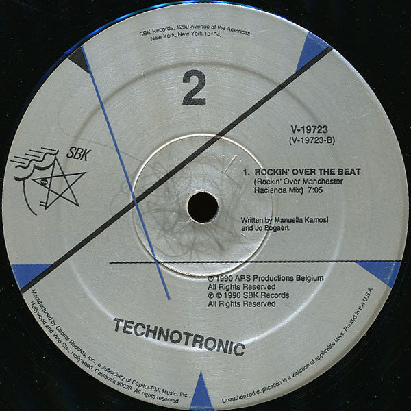Technotronic ~ Techno Medley / Rockin' Over The Beat (Vinyl) - Djungel & Jazz
