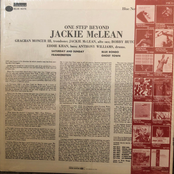 Jackie McLean : One Step Beyond (LP, Album, RE)