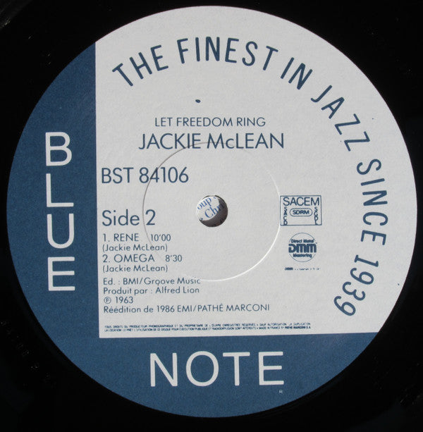 Jackie McLean ~ Let Freedom Ring (Vinyl) - Djungel & Jazz