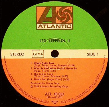 Led Zeppelin ~ Led Zeppelin II (Vinyl) - Djungel & Jazz