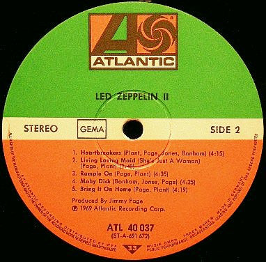 Led Zeppelin ~ Led Zeppelin II (Vinyl) - Djungel & Jazz