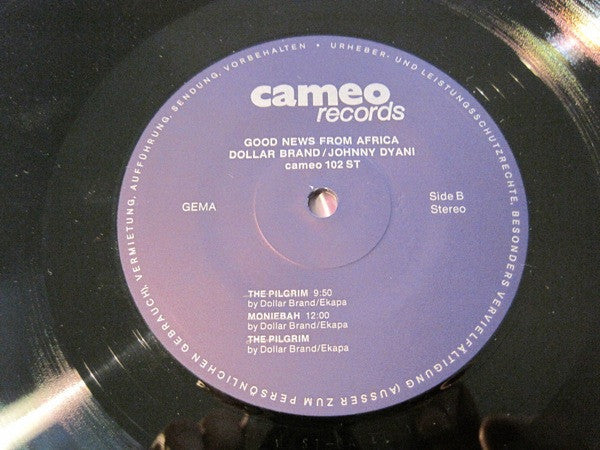 Dollar Brand / Johnny Dyani : Good News From Africa (LP, Album)