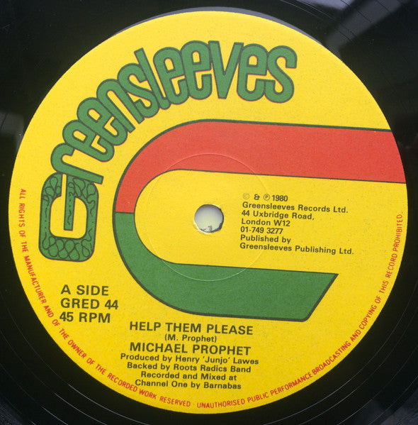 Michael Prophet / Wailing Souls : Help Them Please / See Baba Joe (12")