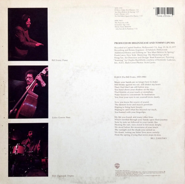 Bill Evans ~ You Must Believe In Spring (Vinyl) - Djungel & Jazz