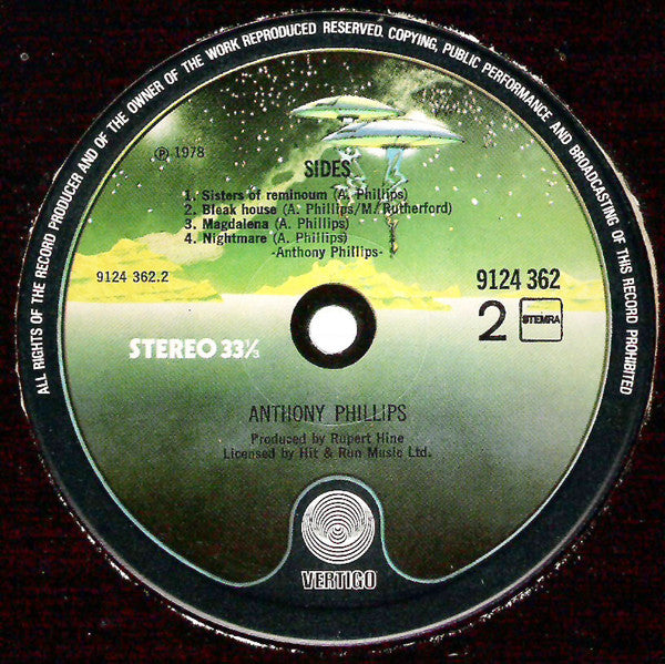 Anthony Phillips ~ Sides (Vinyl) - Djungel & Jazz