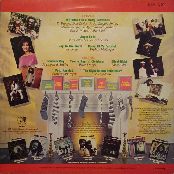 Various : Ras Records Presents: A Reggae Christmas (LP, Comp)