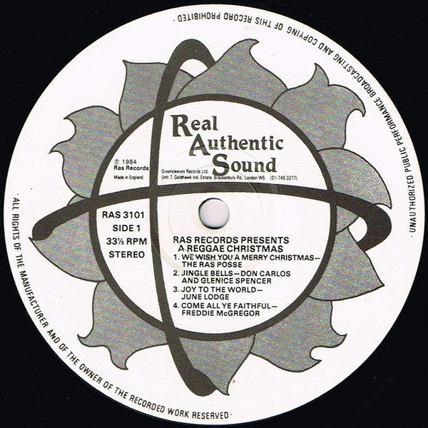 Various : Ras Records Presents: A Reggae Christmas (LP, Comp)