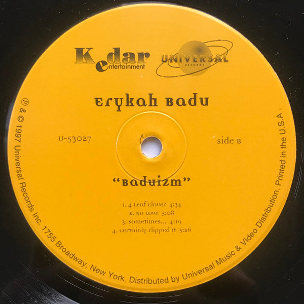 Erykah Badu ~ Baduizm (Vinyl) - Djungel & Jazz