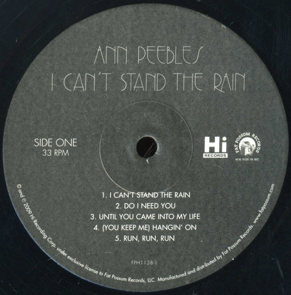 Ann Peebles : I Can’t Stand The Rain (LP, Album, RE)